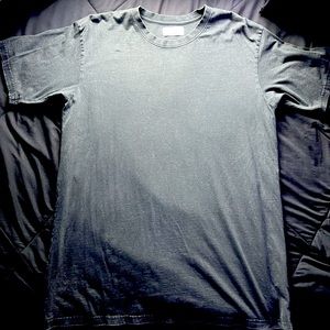 Oversized charcoal black t
